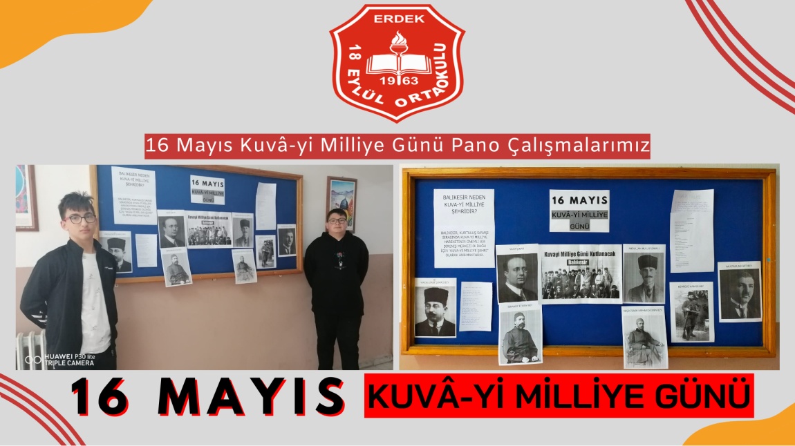 16 Mayıs Kuvâ-yi Milliye Günü Pano Çalışmalarımız